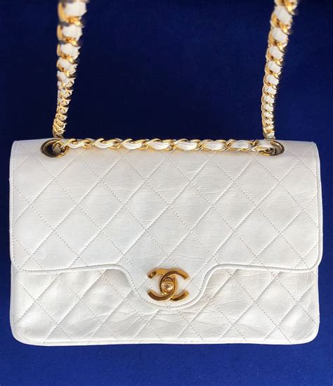 vintage chanel white bag|vintage chanel from the 40s.